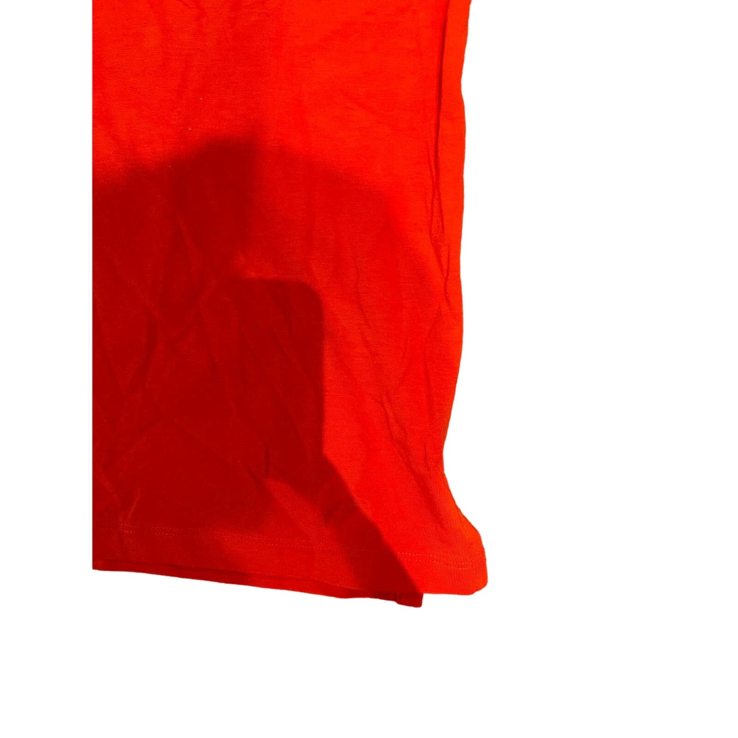 NWT Grace Atwood The Drop Orange Drop Shoulder Tee With Side Slits Size Medium