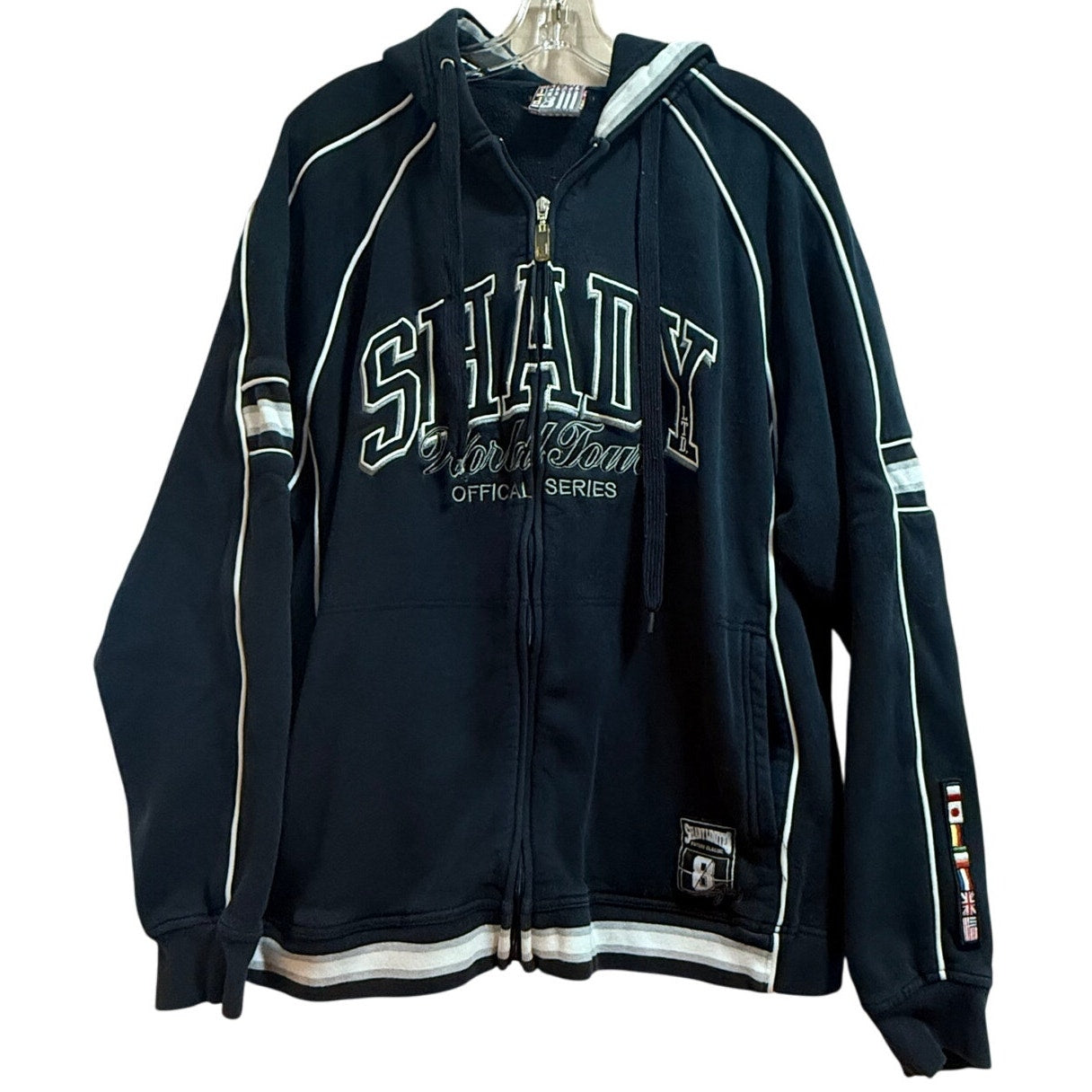 Eminem Shady World Tour Vintage RARE Zip Up Hoodie - Large - Shady Limited