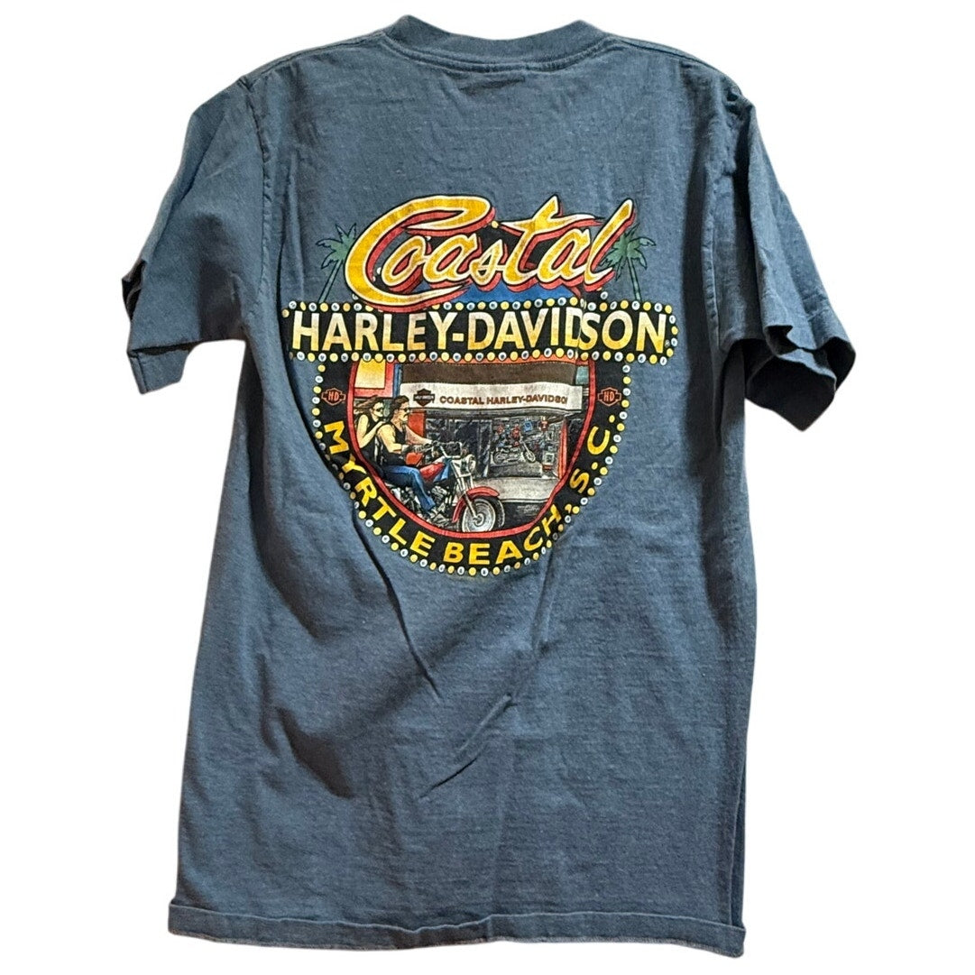 Harley Davidson Myrtle Beach 100% Cotton Graphic T-Shirt - Size Medium