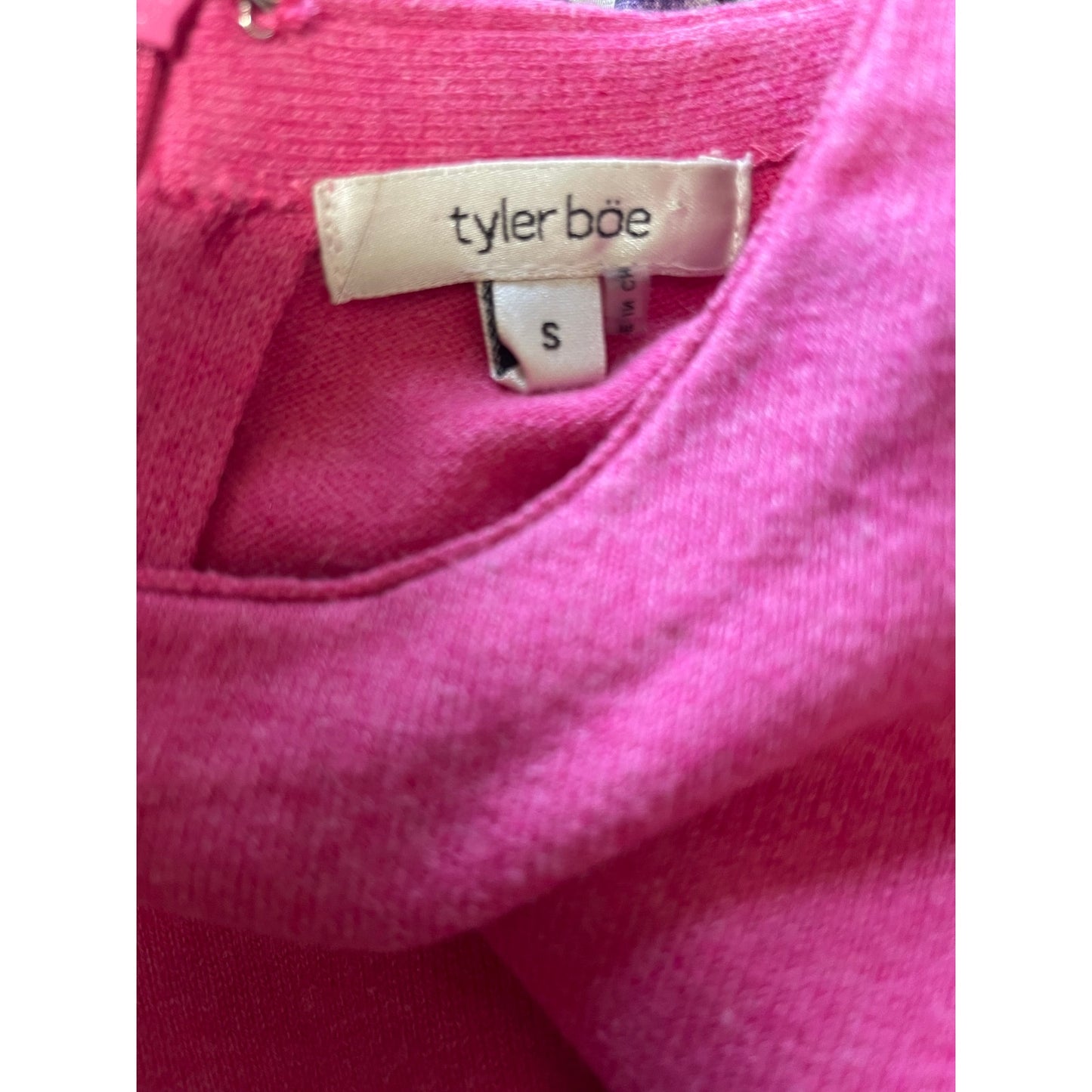 Tyler Böe Pink Long Sleeve Size Small Midi Dress