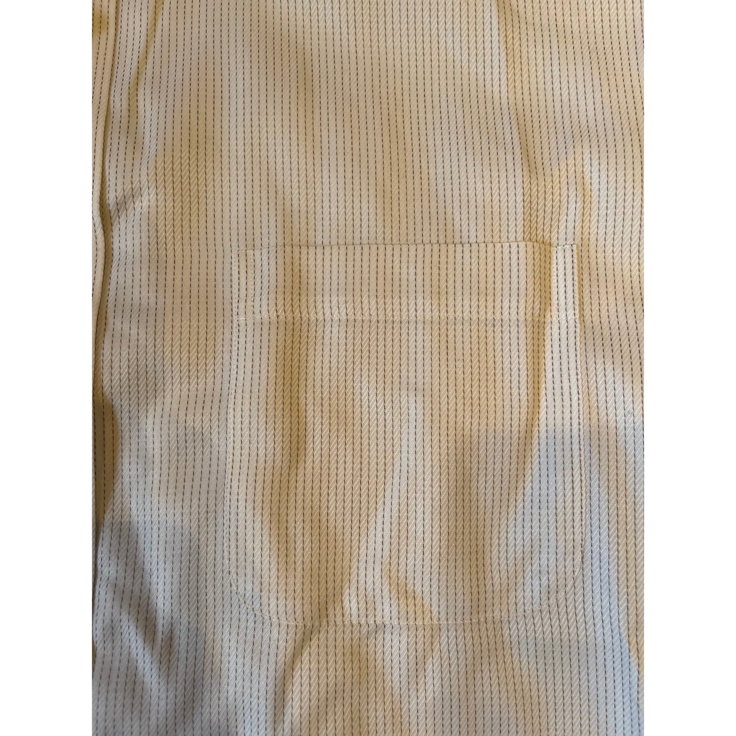 Grant Thomas 16 1/2 - 32/33 Long Sleeve White Gray/Black Stripe Dress Shirt