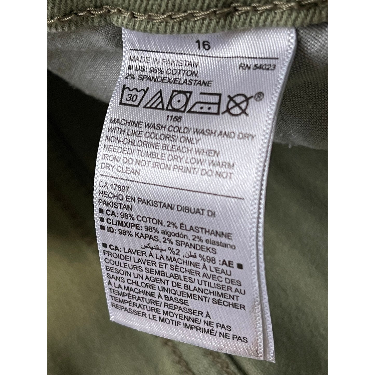 Old Navy Perfect Straight Size 16 Green Denim Jeans Frayed Hem