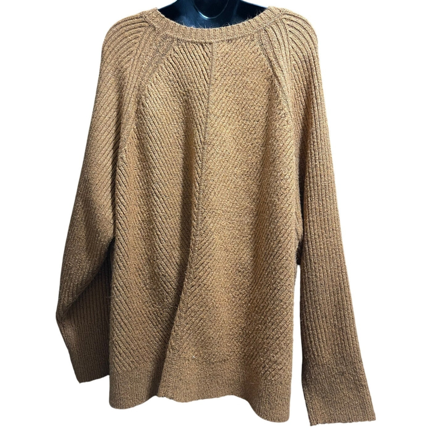 Ava & Viv Brown Long Sleeve Knit Sweater - Size 2XL