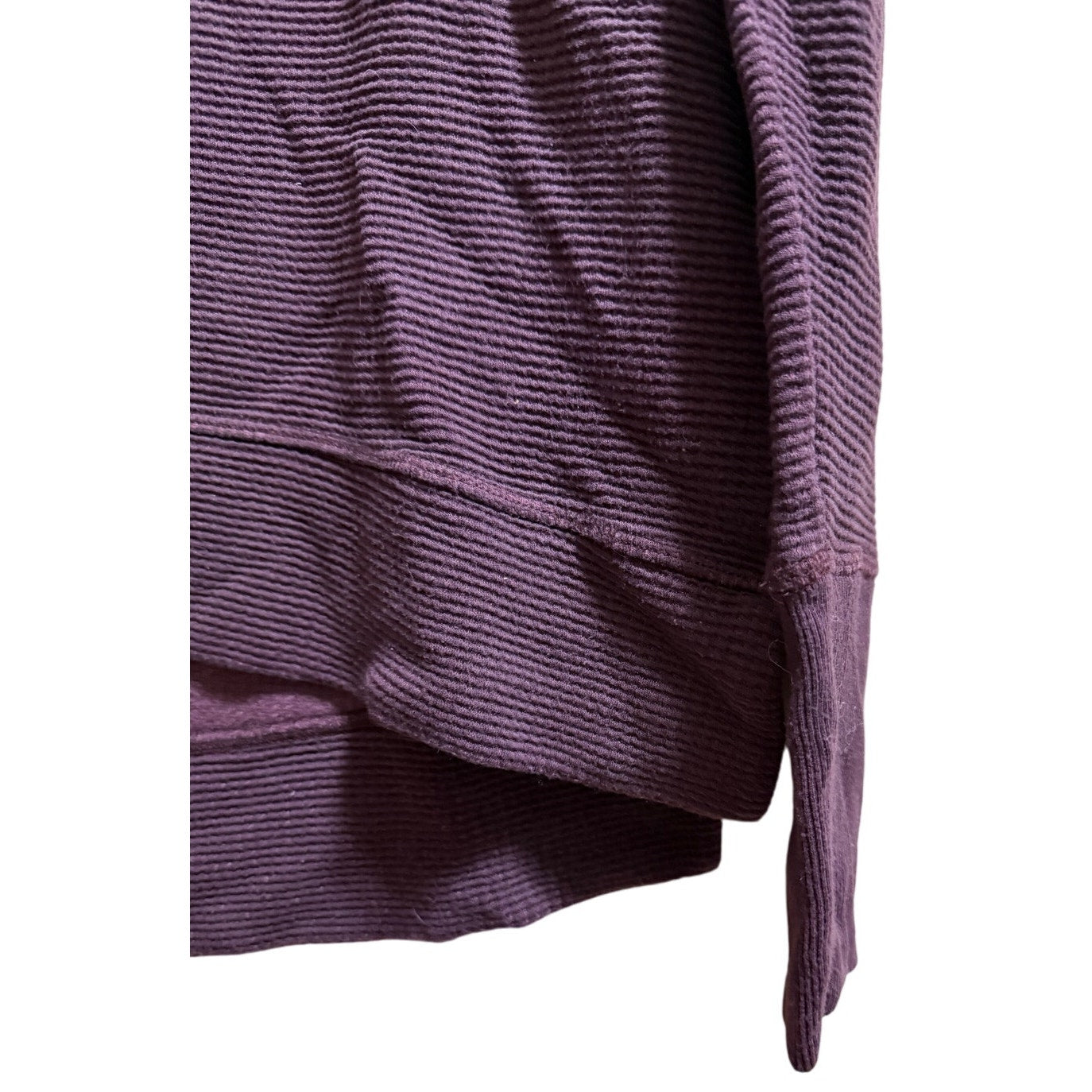 Athleta Maroon Coaster Luxe Waffle Sweatshirt - Long Sleeve - Medium