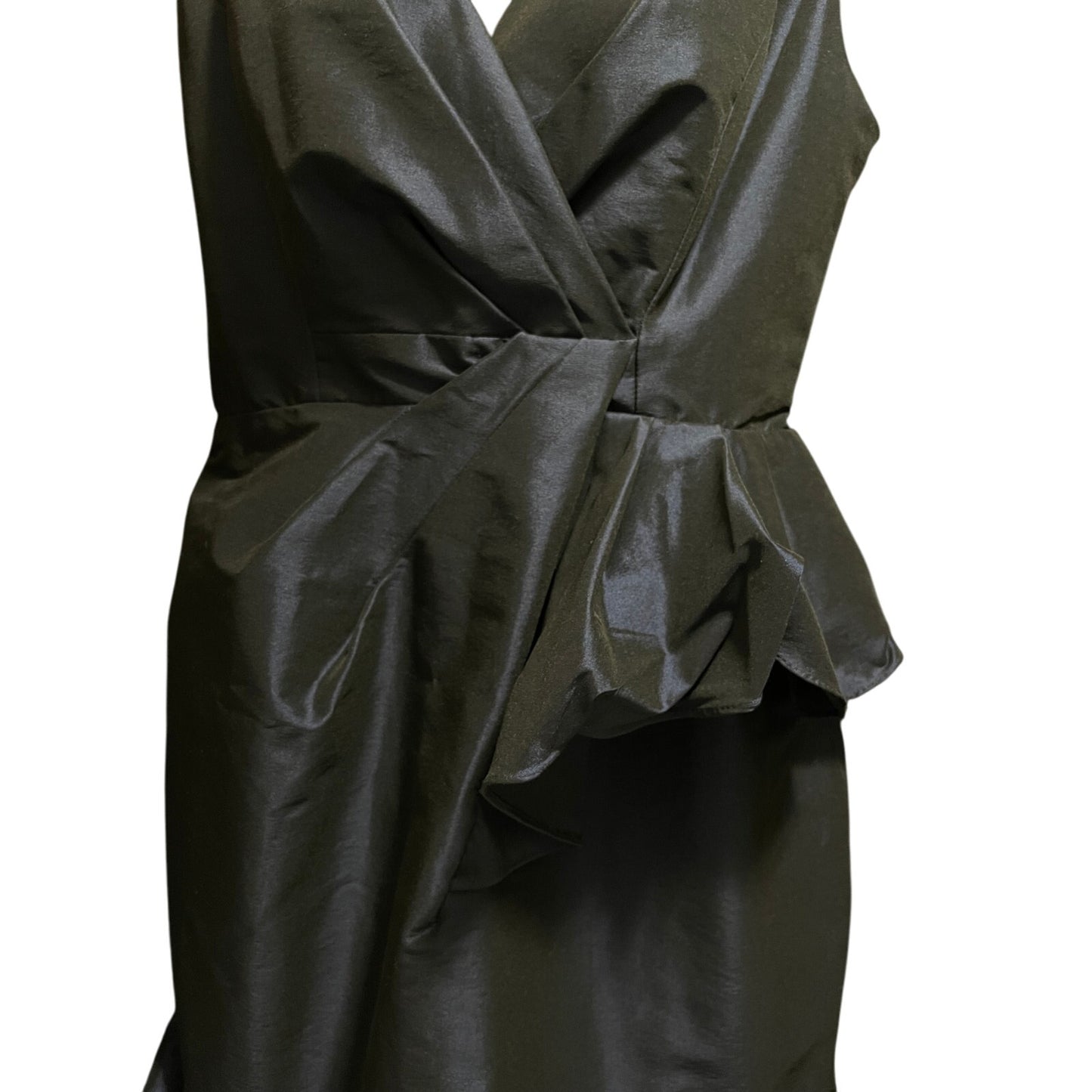 Evan Picone Sapphire Blue Peplum Cocktail Dress Size 6