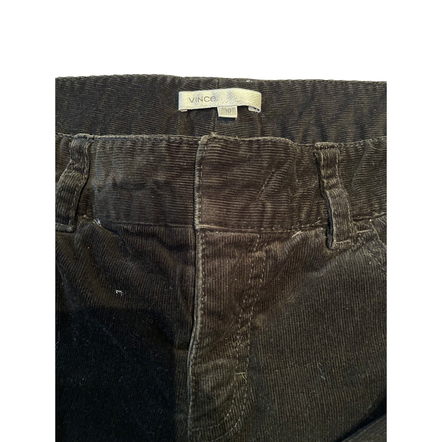 Vince. Women's Black Corduroy Pants Size 10