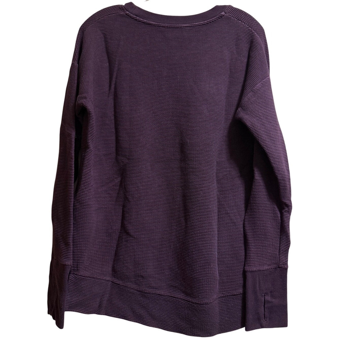 Athleta Maroon Coaster Luxe Waffle Sweatshirt - Long Sleeve - Medium
