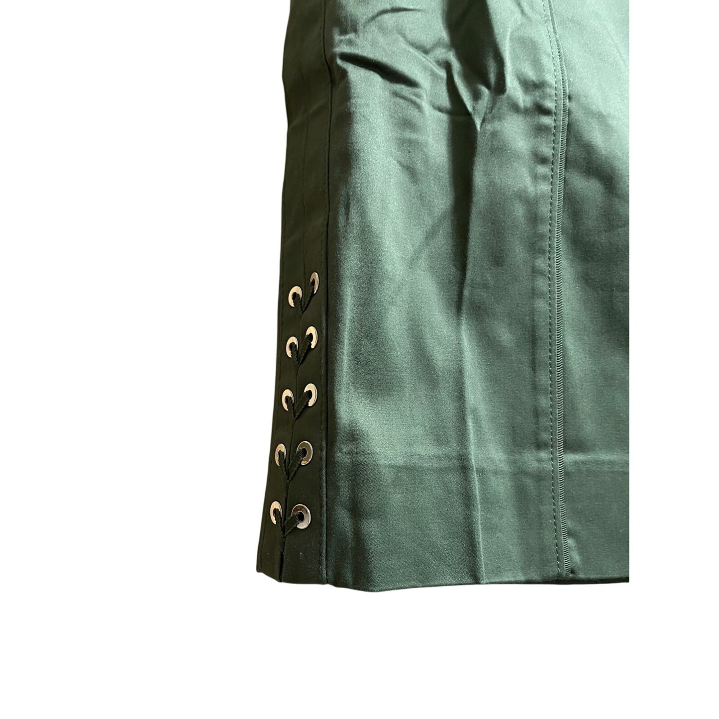 NWT White House Black Market Olive Green Pencil Skirt - Sateen - Size 8