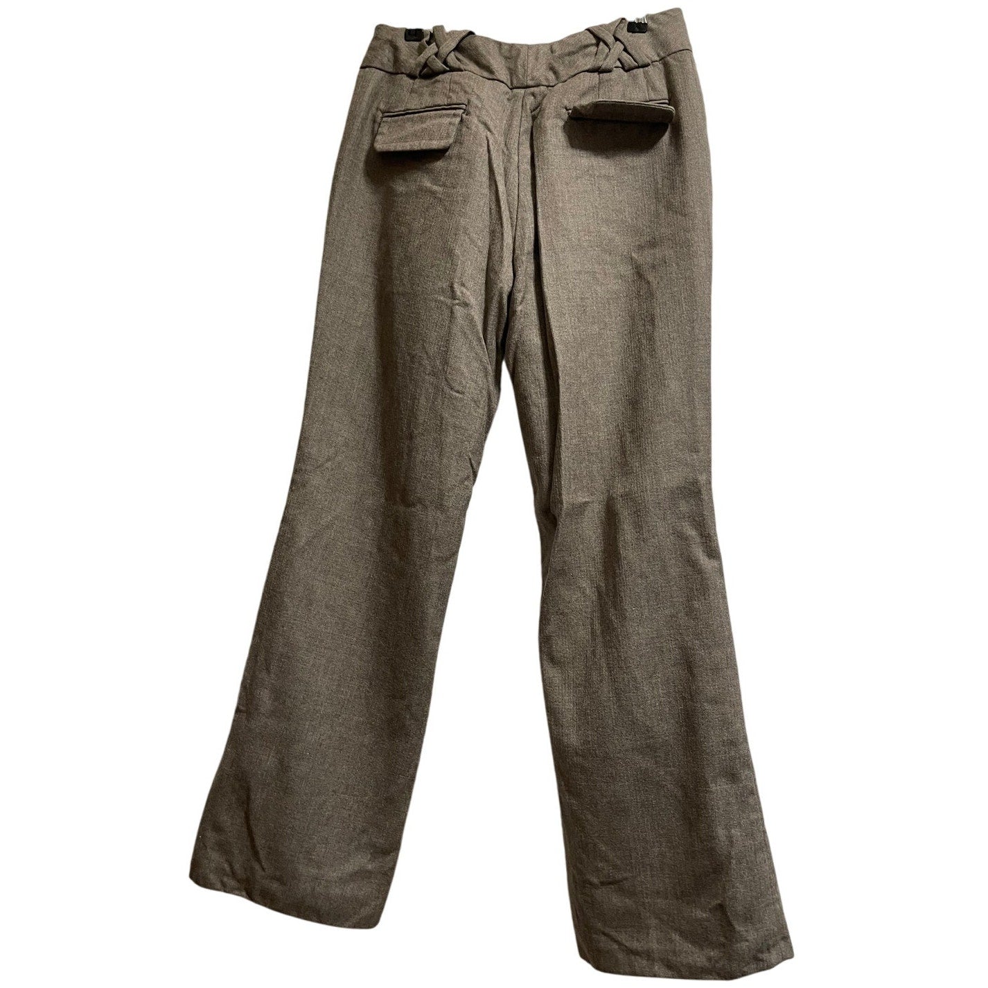 Vintage 90s David N. Wool Slacks - Size 6 - Y2K - Khaki / Tan