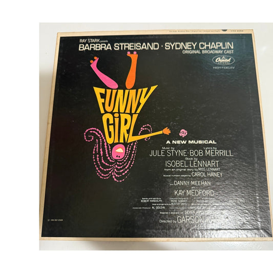 Funny Girl Original Broadway Cast Barbara Streisand 1964 LP 12" Vinyl VG+
