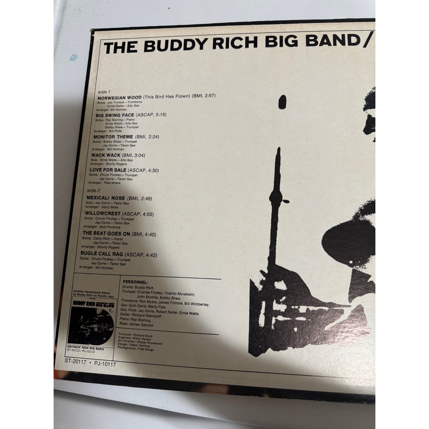 The Buddy Rich Big Band Big Swing Face LP 1967 ST-20117 - 12" Vinyl