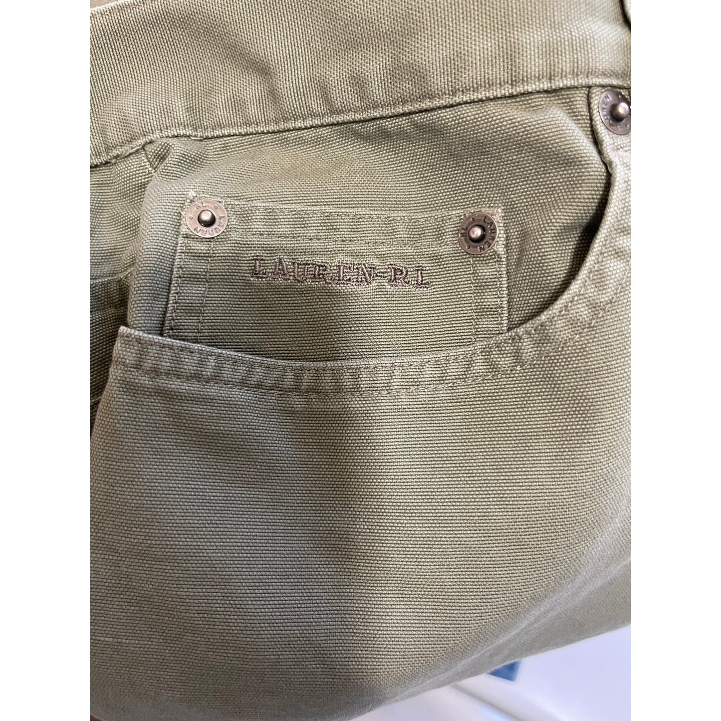 Ralph Lauren Green Straight Leg Women's Jeans - Size 12 Vintage 90's