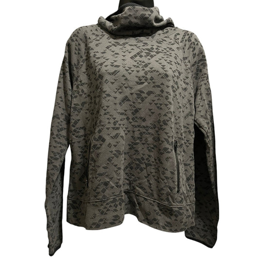 SO Authentic American Heritage Gray Black Geometric Hooded Sweatshirt - XL