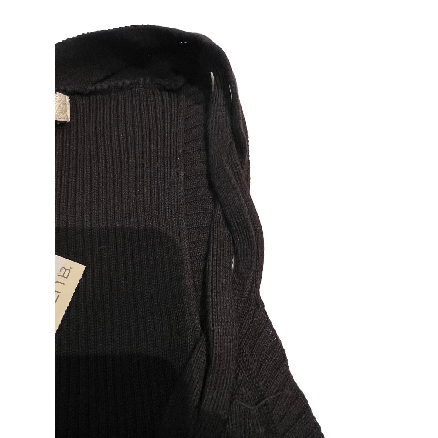 Arden B . Sweater Sleeveless Cardigan - Black - Size S Petite - NWT