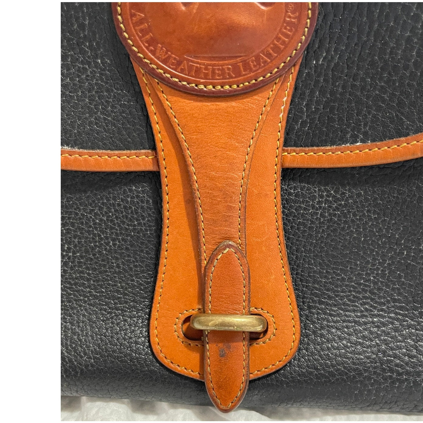 Vintage Dooney & Bourke All-Weather Leather Crossbody Bag Classic