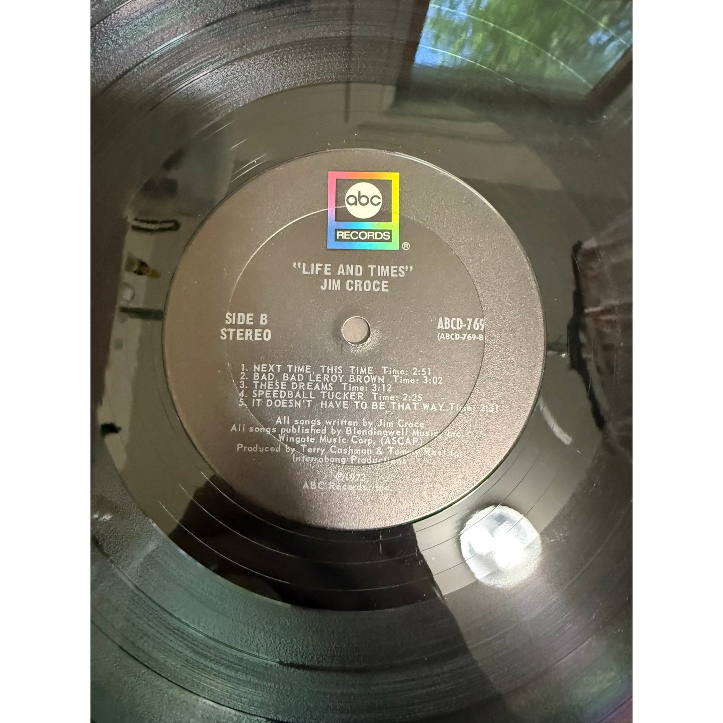 Jim Croce "Life and Times" Vinyl LP 1973 "One Less Set of Footsteps"