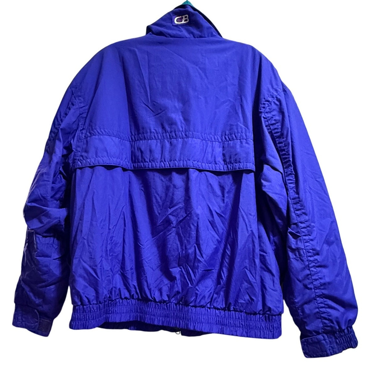 Vintage CB Sports Purple & Green Nylon Windbreaker - Full Zip - Large