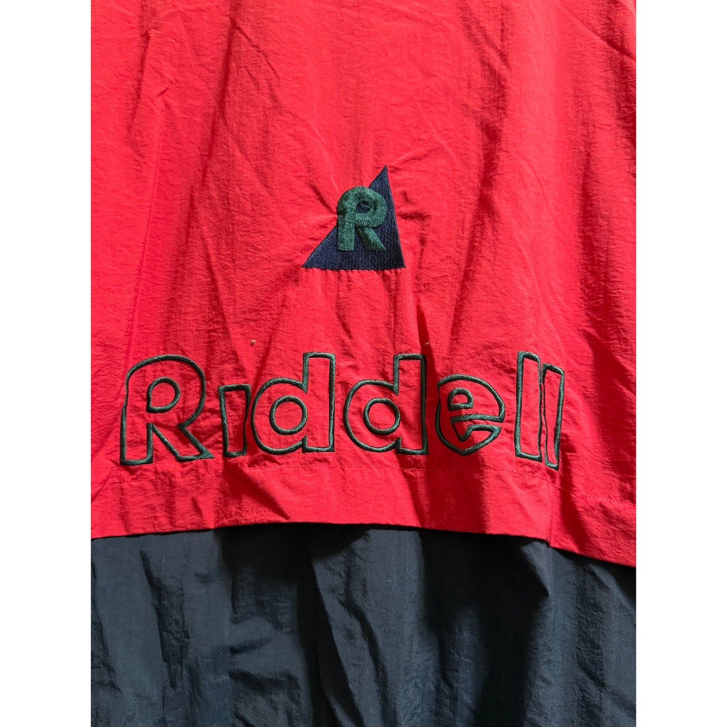 Vintage Riddell Color Block Nylon Windbreaker Jacket - Medium