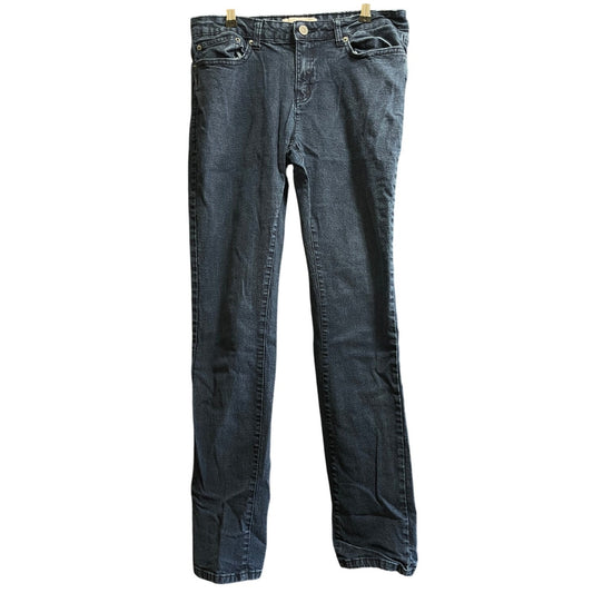 Kenneth Cole Reaction Straight Leg Size 10 Dark Wash Blue Jeans