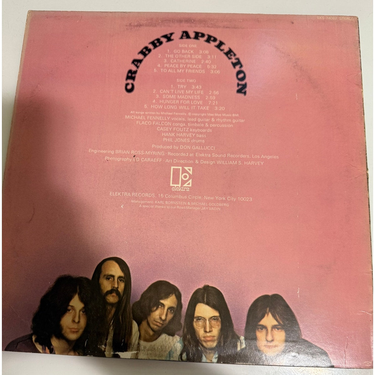 Crabby Appleton Self Titled LP 1st Press 1970 Elektra
