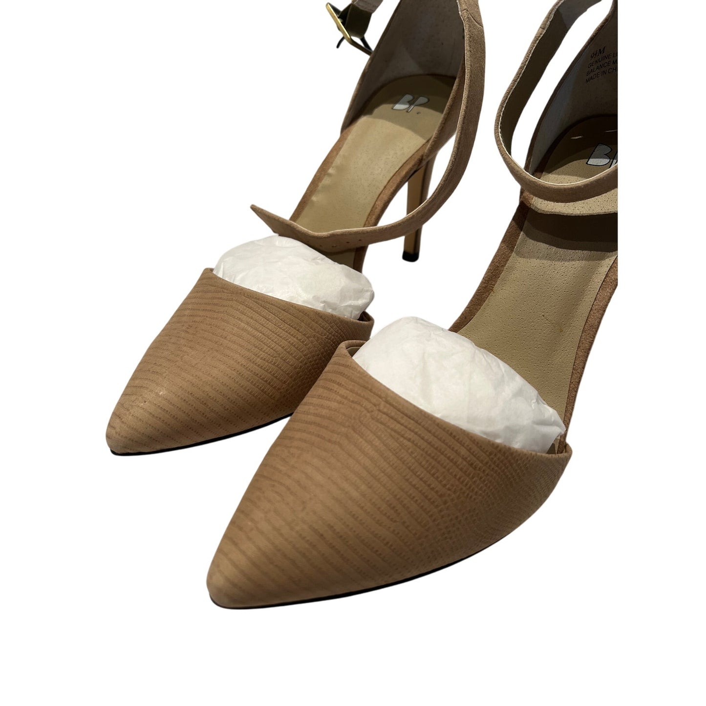 BP. Mallory Beige Nude Ankle Strap Pumps - New In Box - Size 9.5