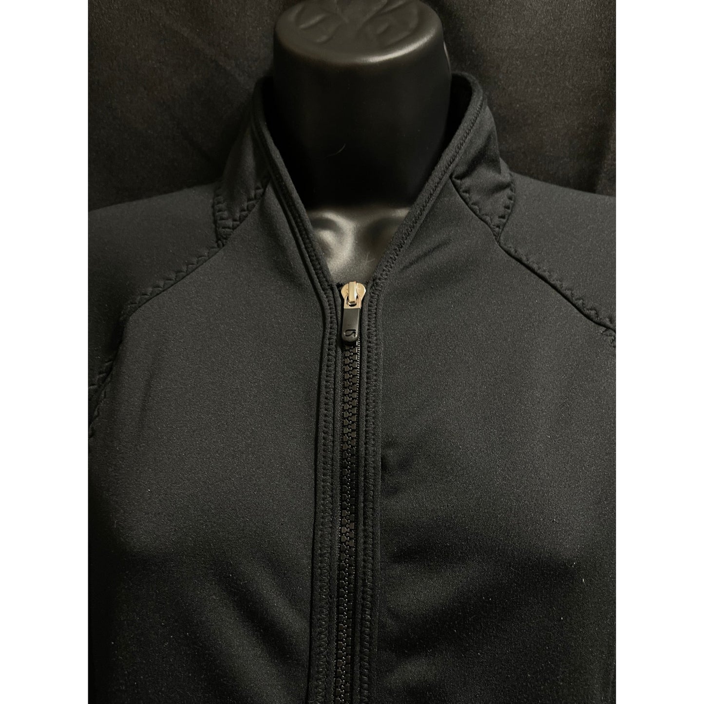 Gap Fit Size Small Black Long Sleeve Full Zip Athletic Sweatshirt