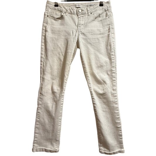 Jessica Simpson Forever Skinny Crop White Denim Jeans - Size 28