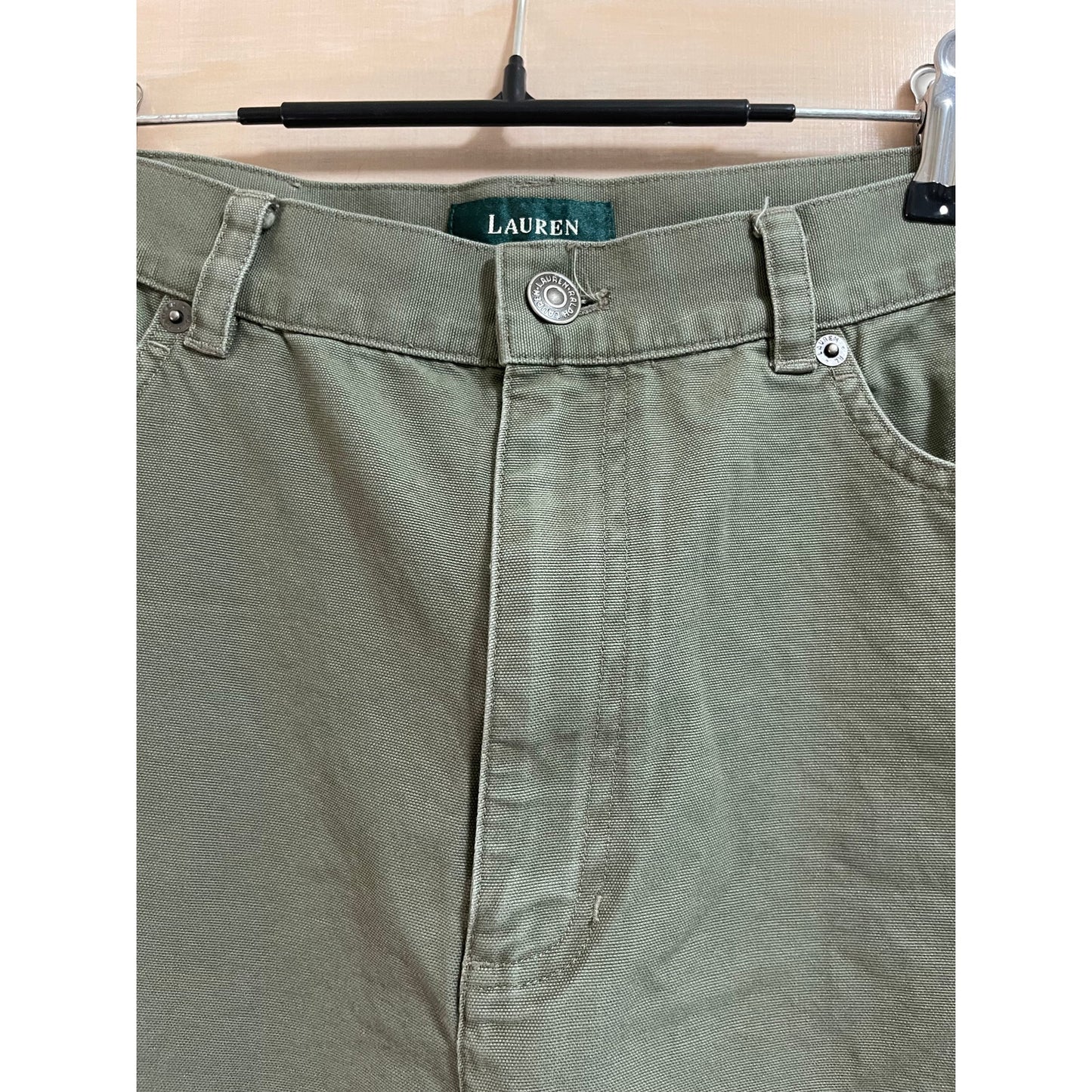 Ralph Lauren Green Straight Leg Women's Jeans - Size 12 Vintage 90's