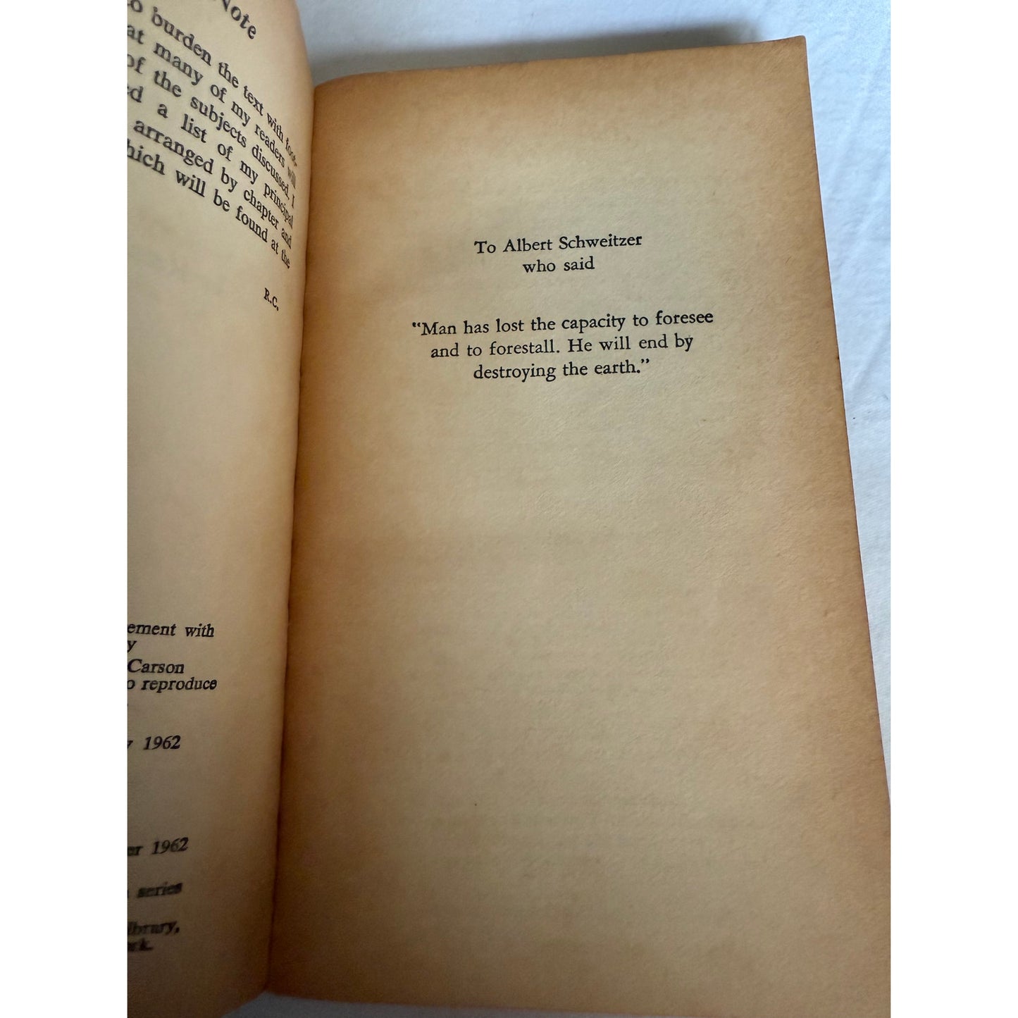 Silent Spring - Rachel Carson - 1964 Crest 1st Printing - Paperback