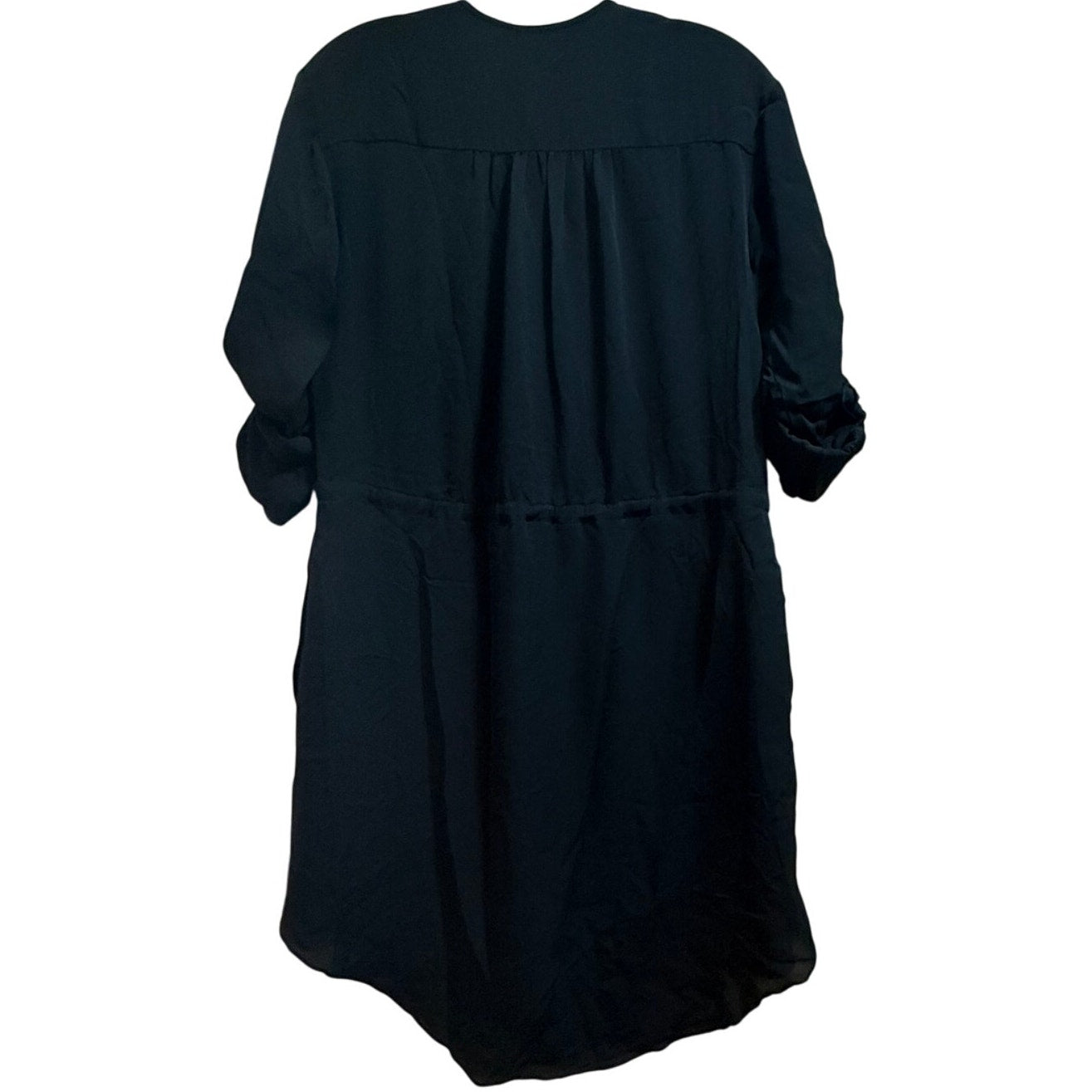 Rebecca Taylor Black Long Sleeve Midi Dress - Cinch Waist - Size 0