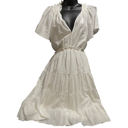 Kobi Halperin White Size Medium Boho Midi Dress