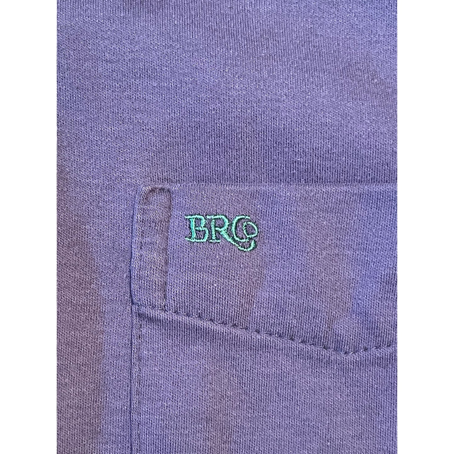 Vintage Bermuda Railway 100% Cotton Medium Blue / Purple Polo Shirt Golf