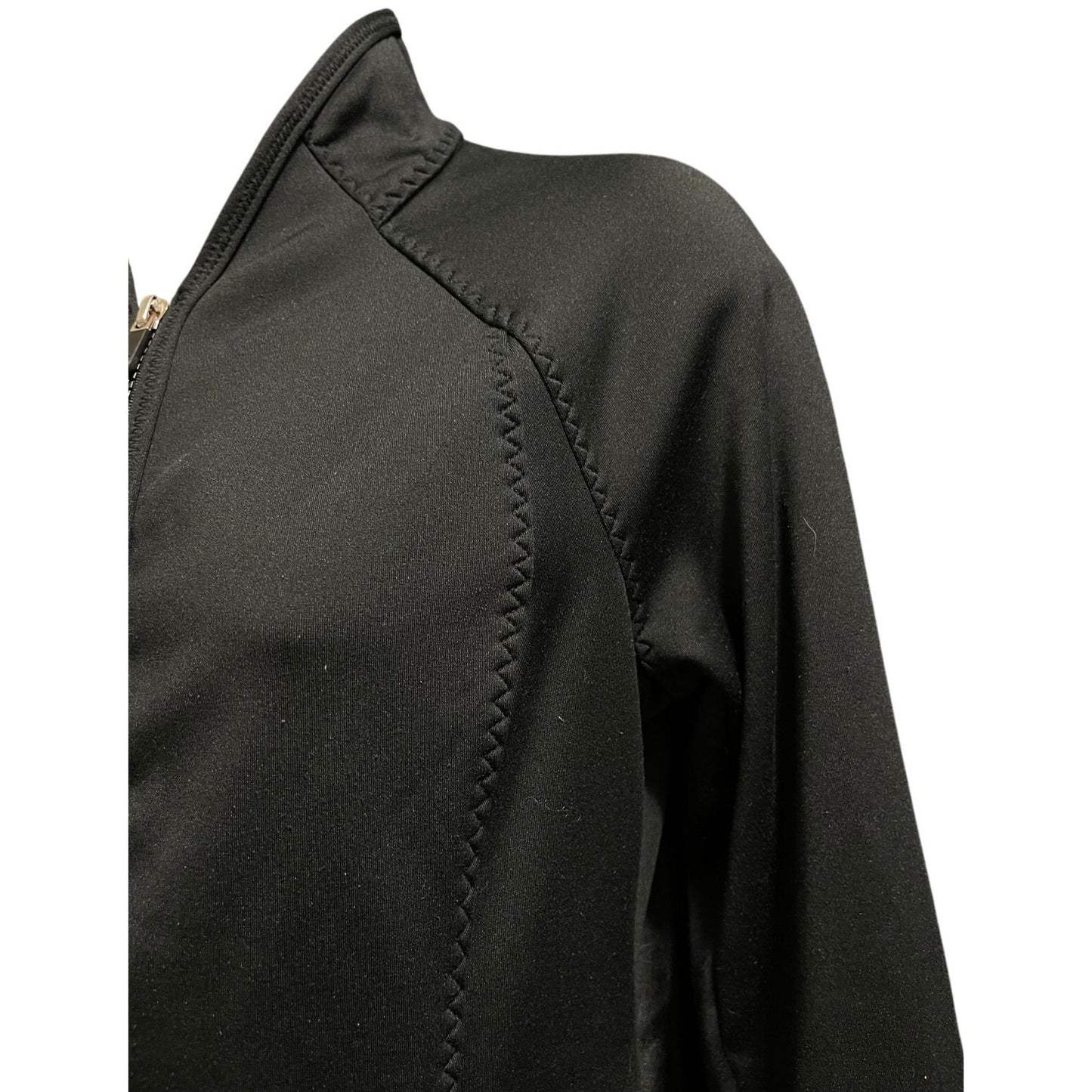 Gap Fit Size Small Black Long Sleeve Full Zip Athletic Sweatshirt