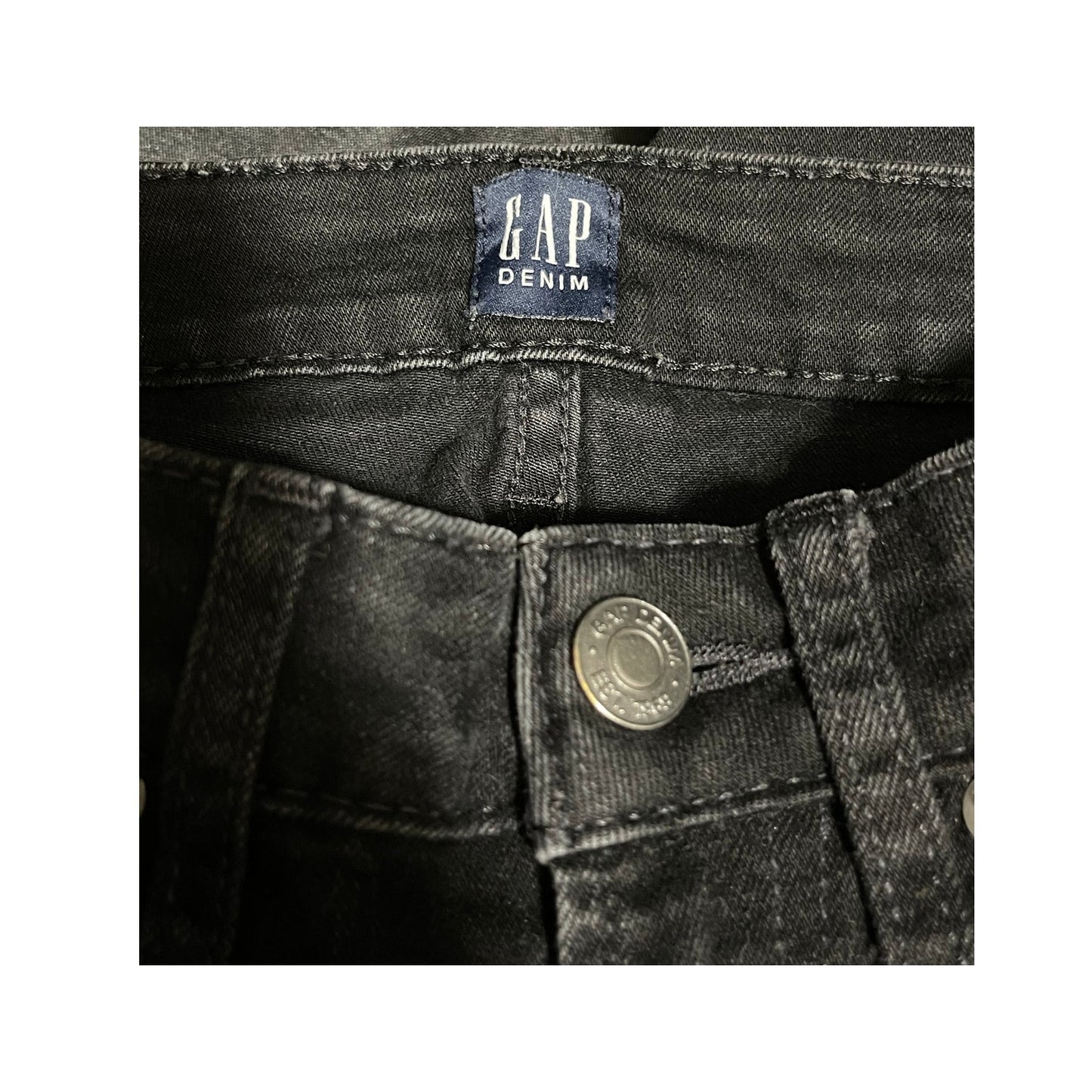 Gap Denim Size 6 Black Curvy Fit Skinny Jeans - 27" Waist
