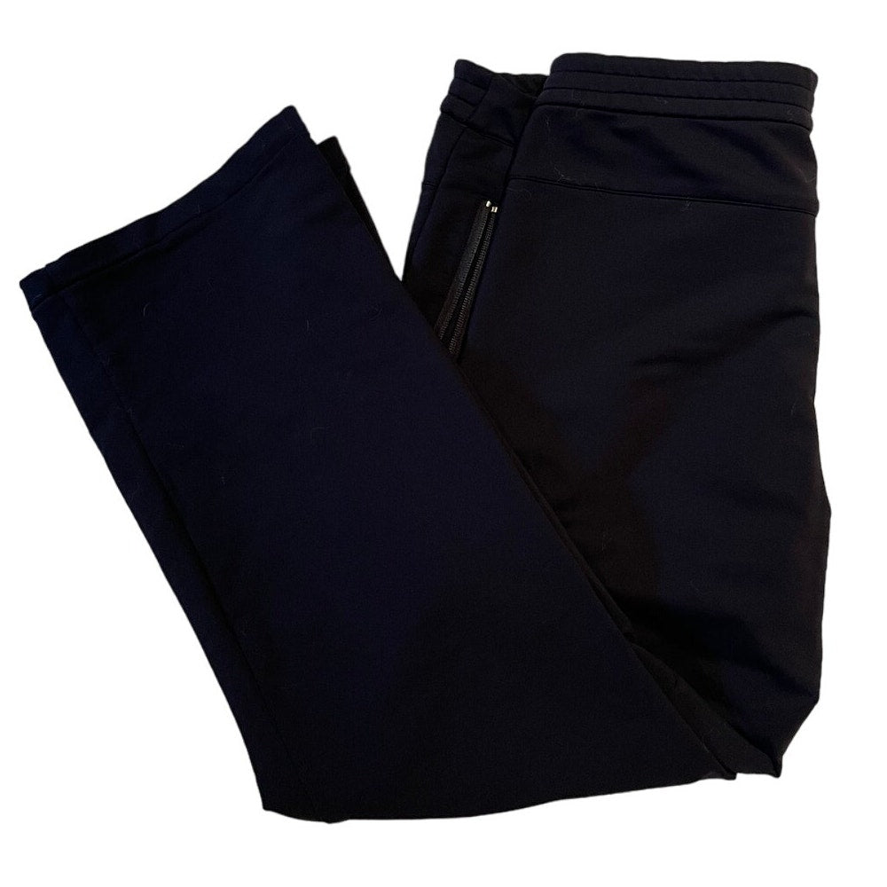 Theory Black Women's Size Large Cargo Drawstring Sweatpants