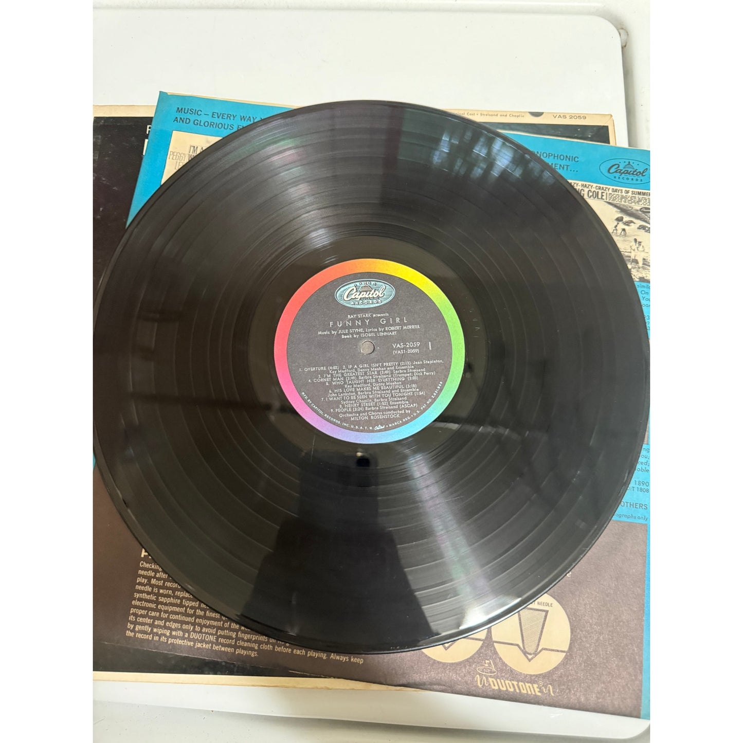 Funny Girl Original Broadway Cast Barbara Streisand 1964 LP 12" Vinyl VG+
