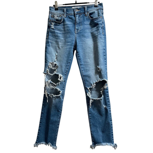 Pistola Size 25 Distressed Frayed Hem Denim Jeans