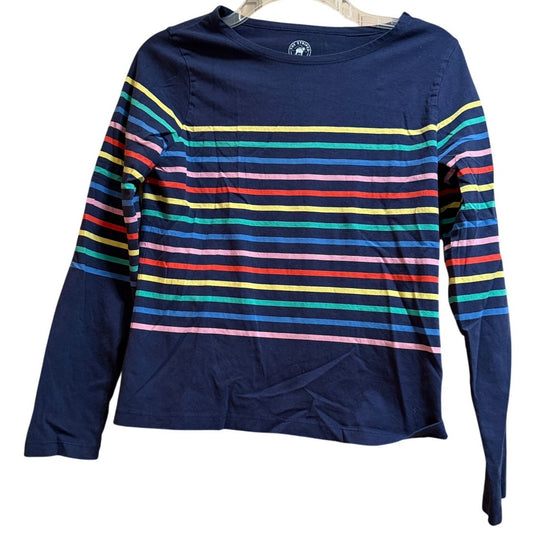 The Striped Sheep Navy & Multicolor Striped Long Sleeve T-shirt - Medium