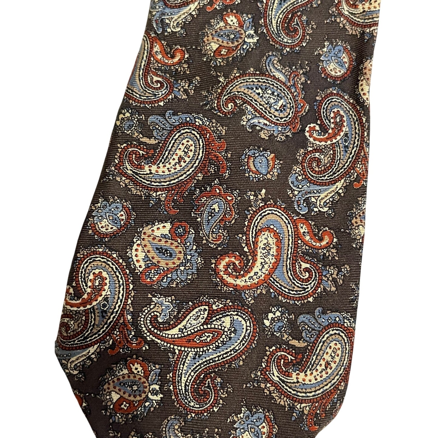 Vintage Neiman Marcus Italian Made 100% Silk Paisley Print Necktie - Men's Tie