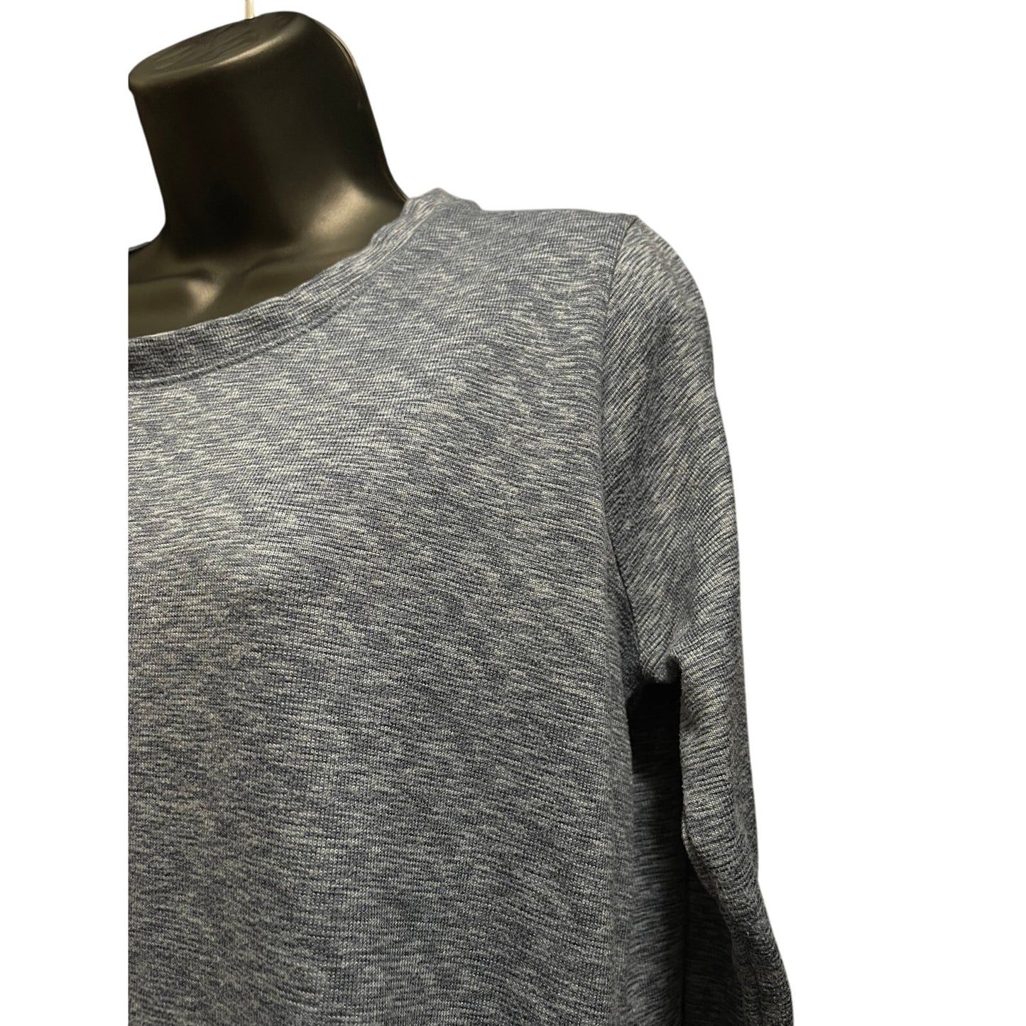 Jaclyn Intimates Size Medium Blue Knit Long Sleeve Shirt