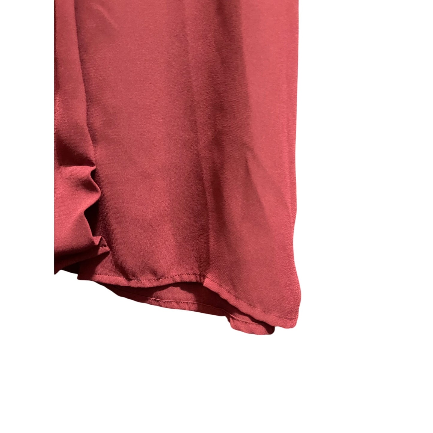 Violet & Claire Size Small Burgundy Sheer Sleeveless Blouse