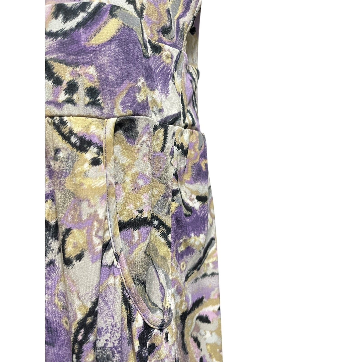 Michael by Michael Kors Purple Abstract Print Sleeveless Dress - Size XS