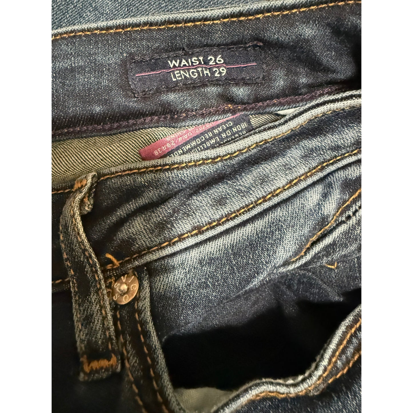 Vigoss The Jagger Bootcut Cotton Denim Jeans Size 26 (26x29)