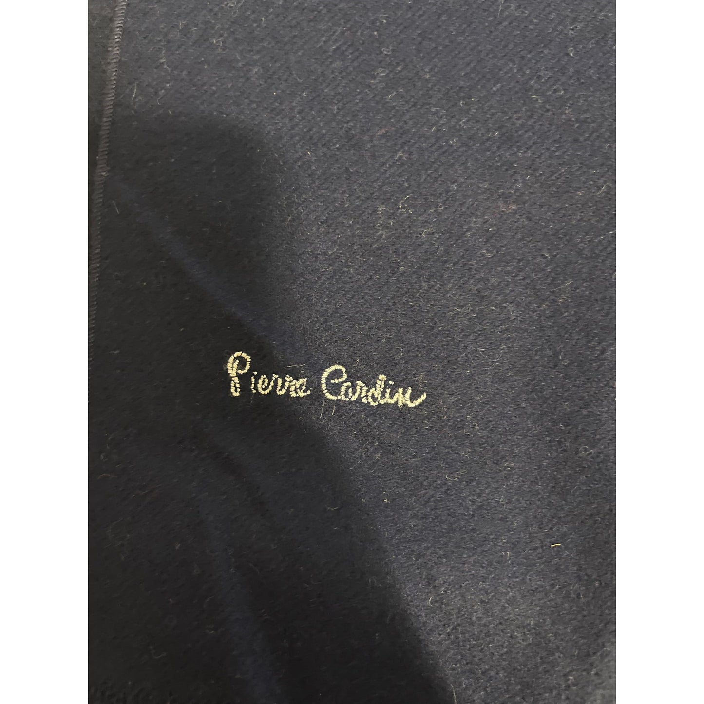 Vintage Pierre Cardin Dark Navy Blue Men's Scarf