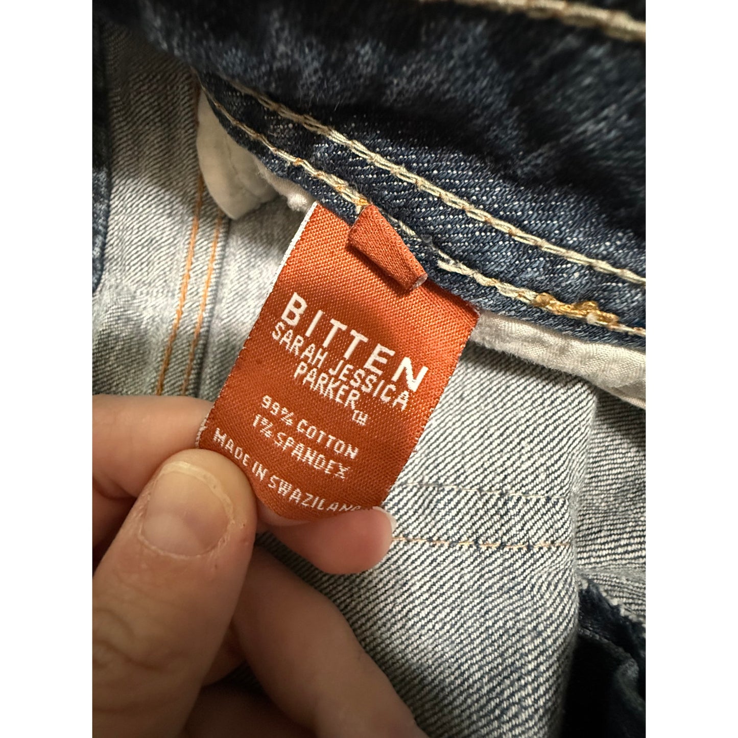 Bitten by Sarah Jessica Parker Straight Leg Denim Jeans - Size 12S