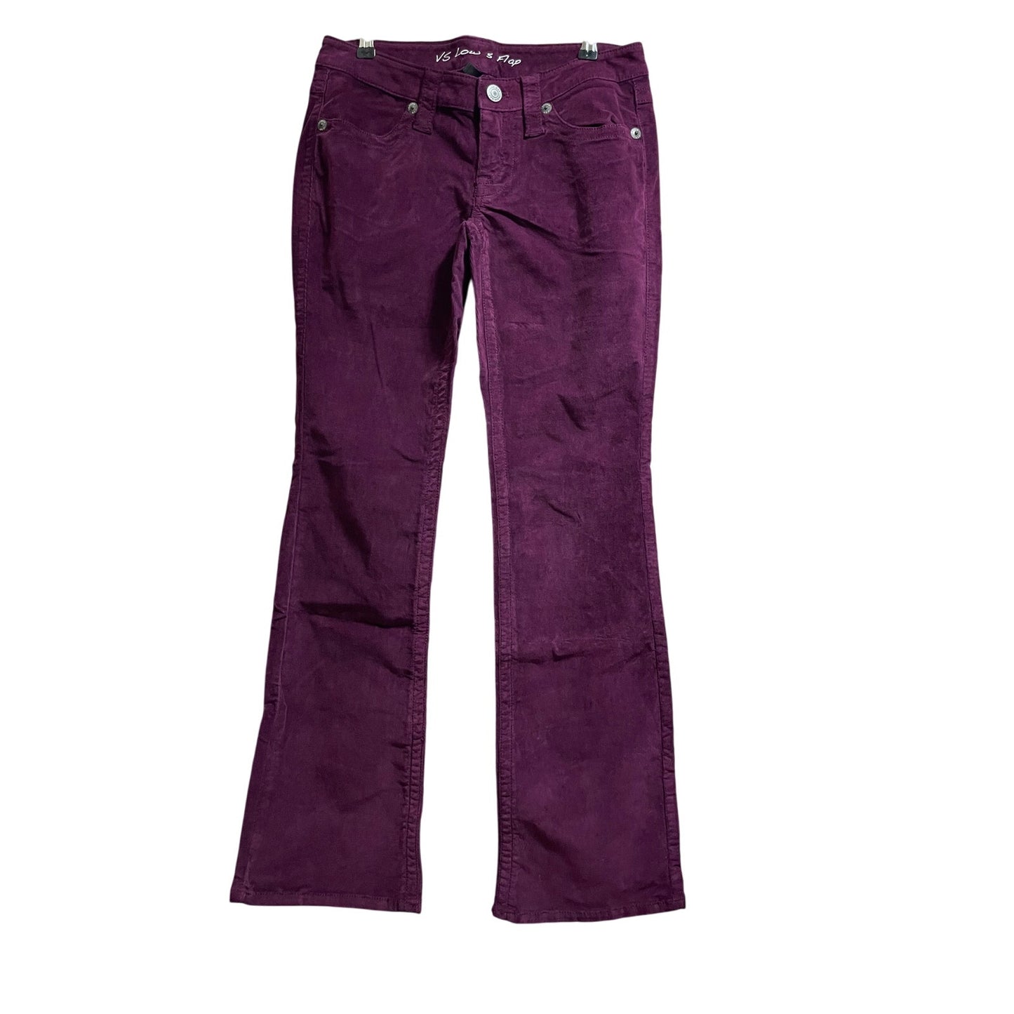 Victoria's Secret Plum Bootcut Low Rise Fine Gauge Corduroy Pants - Size 2