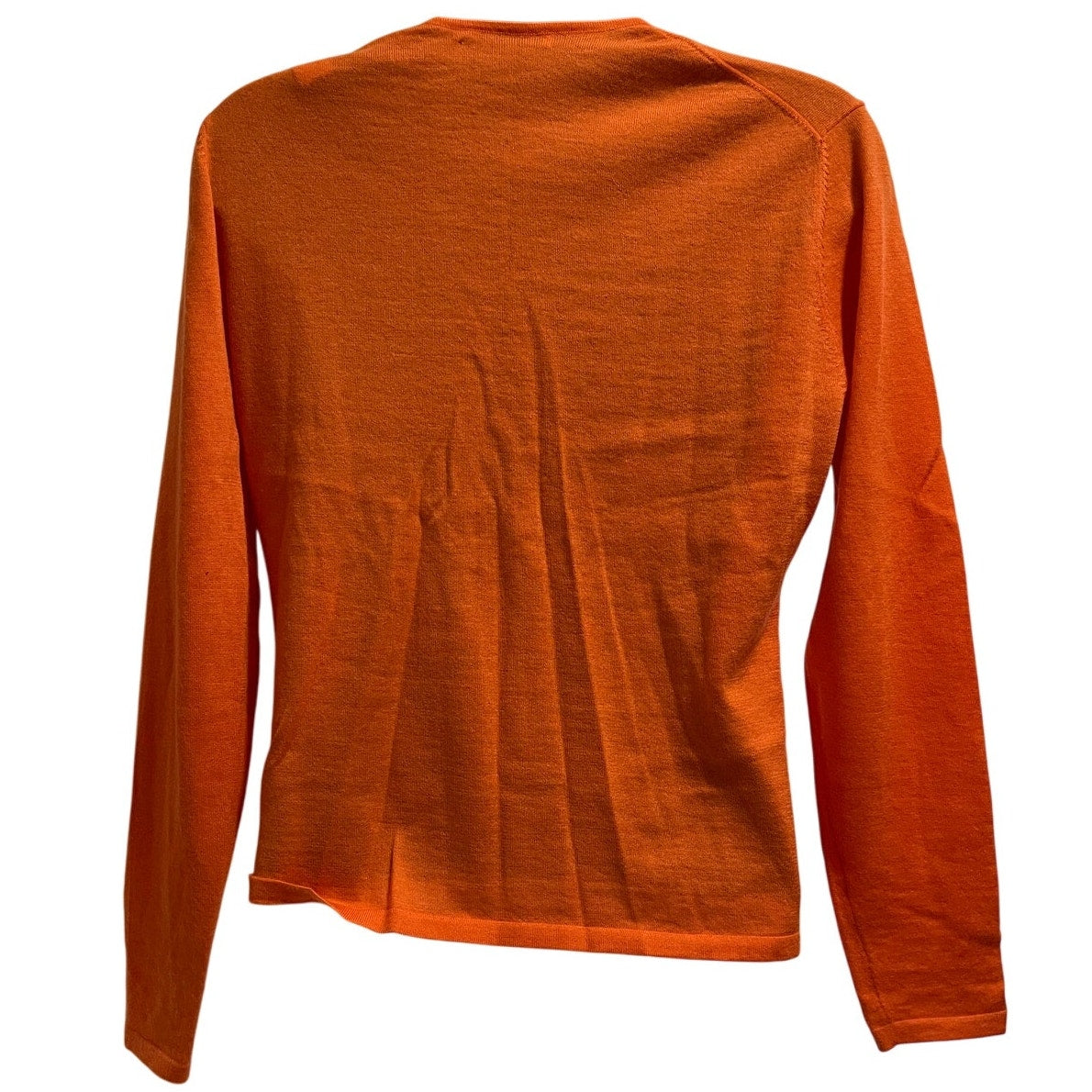 Fairway & Greene 100% Cashmere Long Sleeve Orange Sweater Size Small