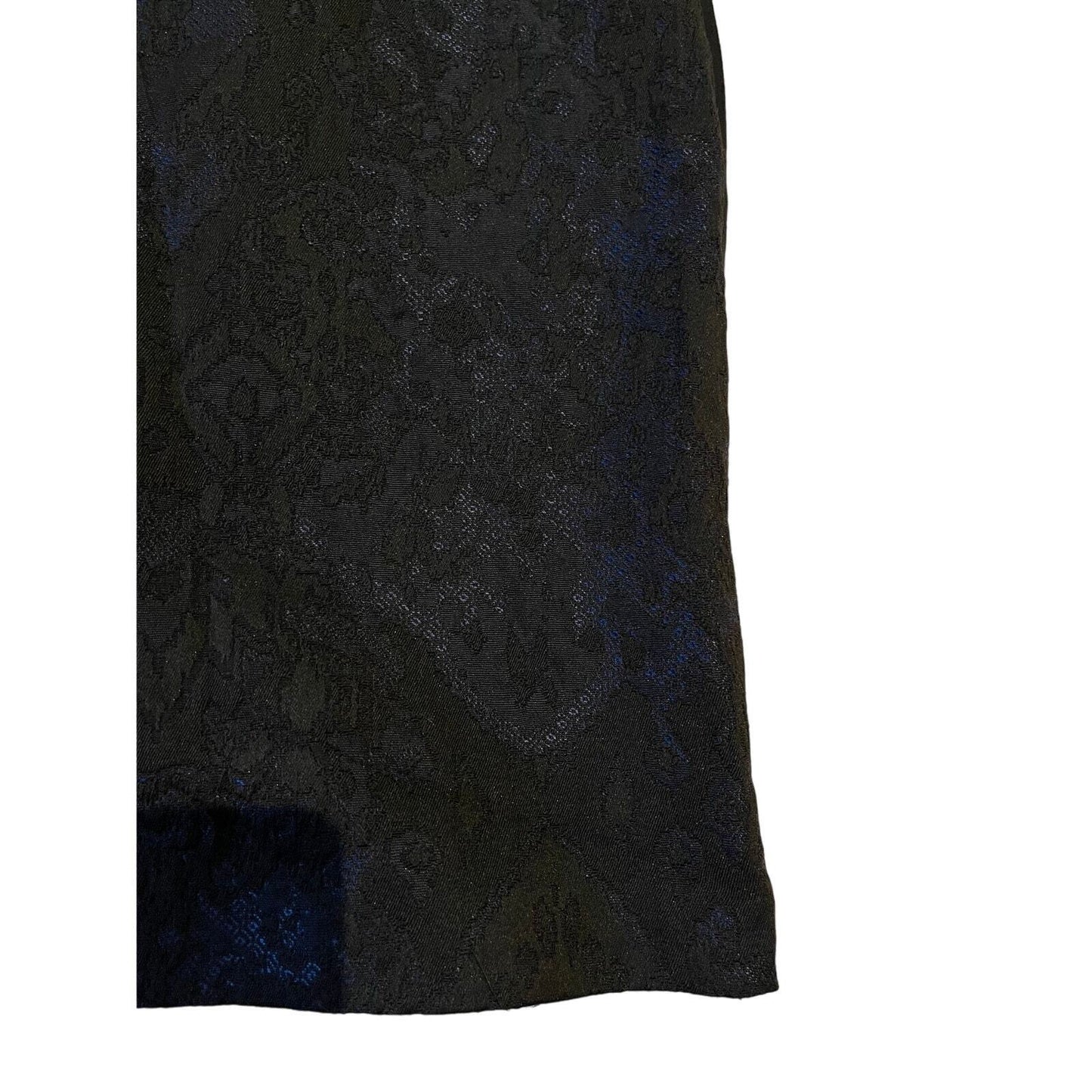 Elie Tahari Black & Blue Lace Sleeveless Shift Dress Size 10