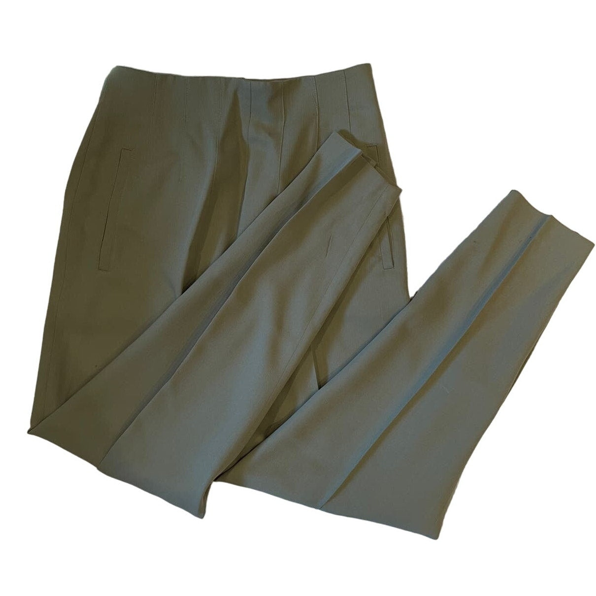 Vintage 1950's Crisca Wool Slacks Womens Size 8 Green Pants Made In West Germany