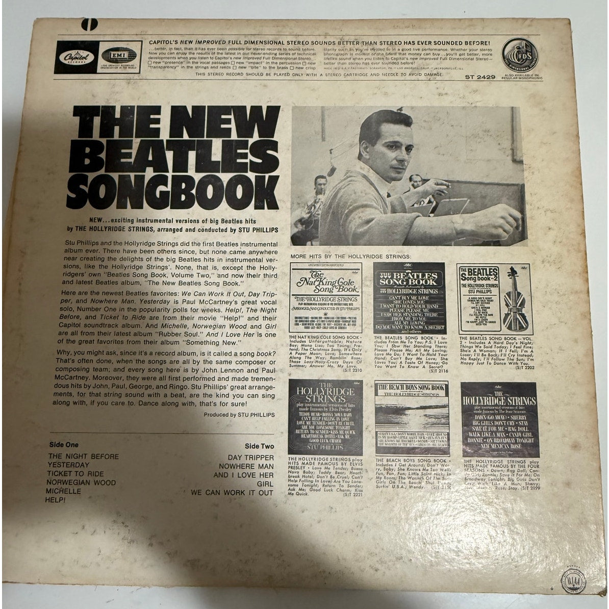 The Beatles Songbook Hollyridge Strings ST-2429 12" Vinyl Record
